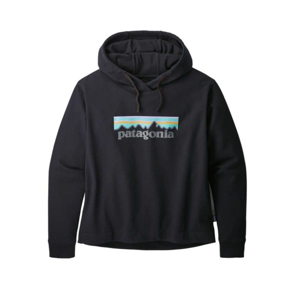 Patagonia Pastel P-6 Logo Uprisal Hoody Pullover Graphic 39557 Black Medium